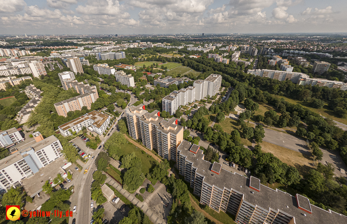 07.06.2023 - Annette-Kolb-Anger, Perlach Stift und Aufstockung in der Kafkastraße in Neuperlach